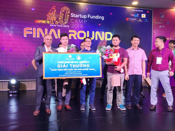  “bTaskee” wining the first prize at the Startup Funding Camp (SFC) 2018 (Photo: qdnd.vn)