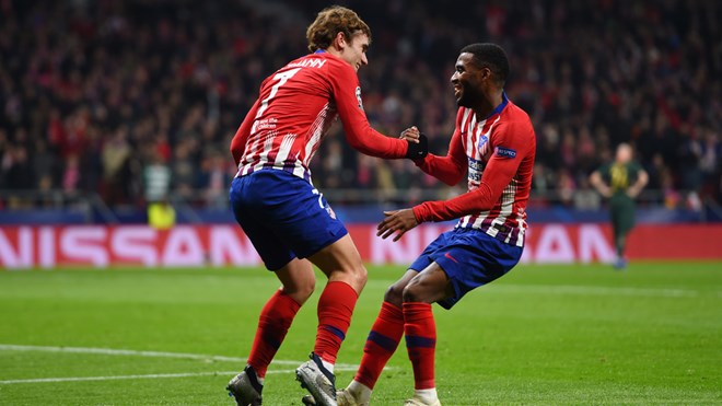 Atletico Madrid giành vé vào vòng 1/8 Champions League. (Nguồn: Getty Images)