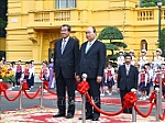 Thủ tướng Nguyễn Xuân Phúc chủ trì Lễ đón Thủ tướng Vương quốc Campuchia Hun Sen