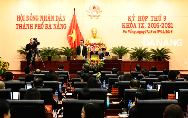 TRỰC TIẾP: Kỳ họp thứ 9 HĐND thành phố Đà Nẵng khóa IX, nhiệm kỳ 2016-2021