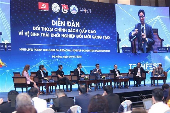 Deputy Prime Minister Vu Duc Dam speaks at high-level policy dialogue on regional start-up ecosystem development