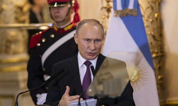 Tổng thống Nga Vladimir Putin. Ảnh: The Guardian