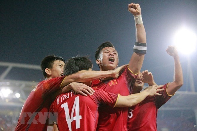 uyển Việt Nam về nước tối nay để đá chung kết lượt về AFF Cup. (Nguồn: TTXVN)