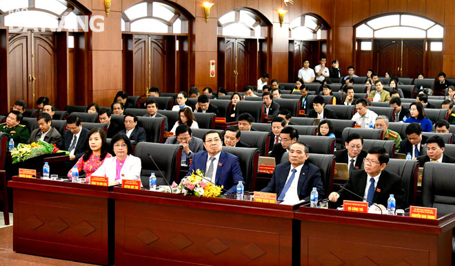 A view of the 9th session of the Da Nang People’s Council in its 9th tenure for the 2016 - 2021 term 