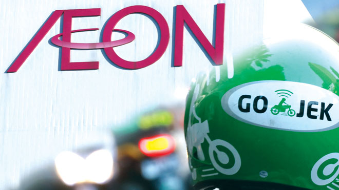 Go-Jek liên kết với tập đoàn bán lẻ của Nhật Bản Aeron để cùng mở rộng thị trường.