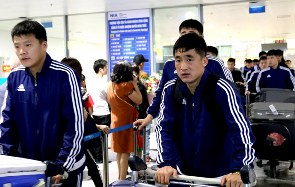 Giống như đội tuyển Việt Nam, thầy trò ông Kim Yong Jun cũng đang trong quá trình hướng tới VCK Asian Cup 2019. Ảnh: VFF.