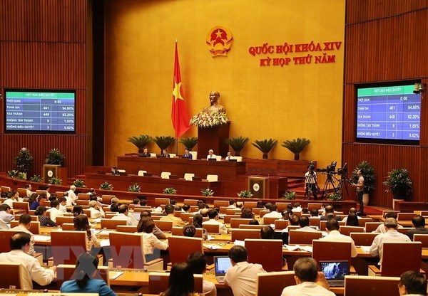 National Assembly deputies press the button to approve the Law on Cyber Security (Source: VNA)