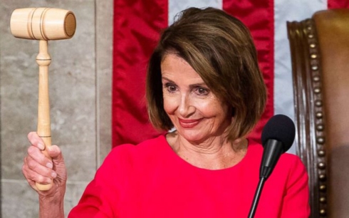 Bà Nancy Pelosi chính thức trở thành Chủ tịch Hạ viện nhiệm kỳ 2019-2020. Ảnh: ABC News