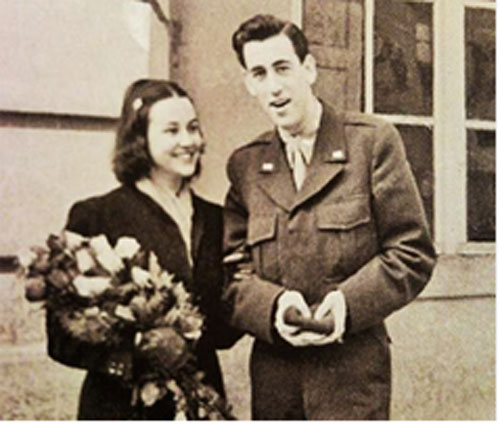 Sylvia Welter và JD Salinger.