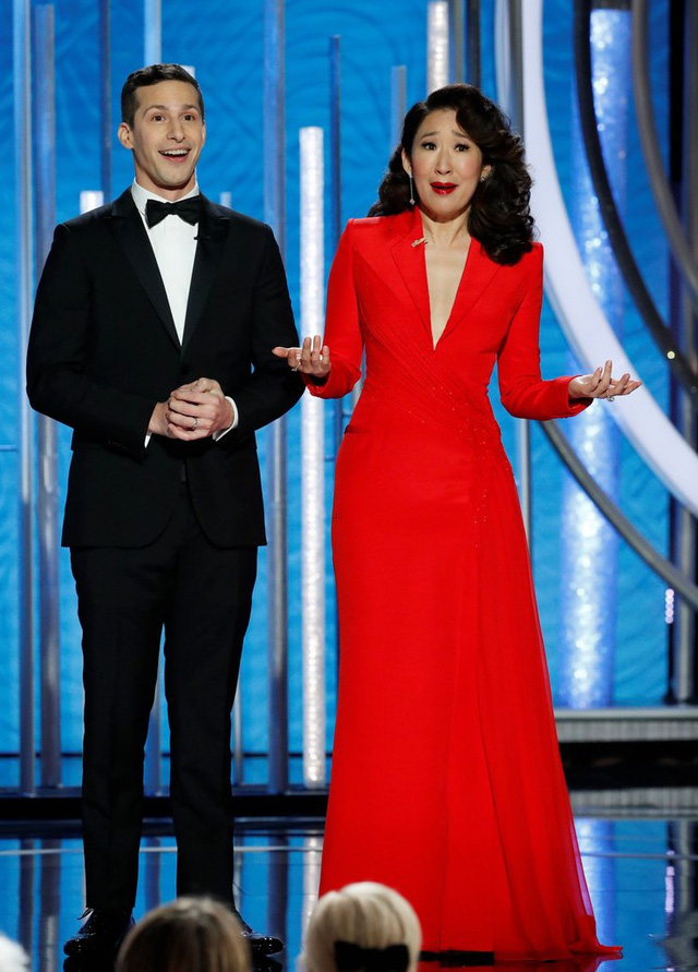 Andy Samberg và Sandra Oh là MC cho lễ trao giải Quả cầu vàng 2019.