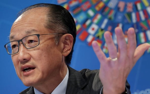 Chủ tịch Ngân hàng thế giới Jim Yong Kim ngày 7-1 đã bất ngờ từ chức (Ảnh: Getty Image)