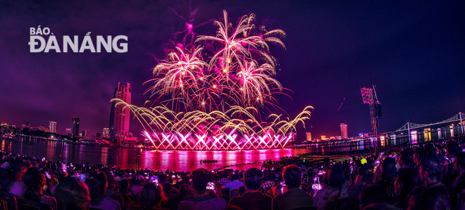 A majestic fireworks display at last year's event