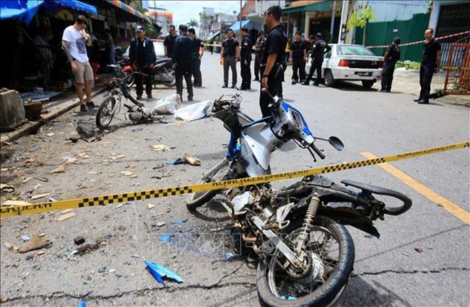 The scene of an attack in Thailand (Source: AFP/VNA)