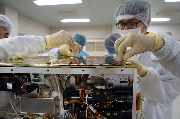 Dự kiến 7h50 sáng 17/1 (giờ Việt Nam), Micro Dragon sẽ được JAXA phóng lên vũ trụ cùng 6 vệ tinh khác của Nhật Bản bằng tên lửa đẩy Epsilon số 4 tại Trung tâm vũ trụ Uchinoura, Nhật Bản. (Ảnh: VNSC).