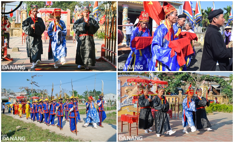 To pray for peace and prosperity through the year, a traditional festival is held annually on the 9th and 10th days of the 1st lunar month at the village communal house. One of the festival’s most solemn activities is the procession of royal diplomas.