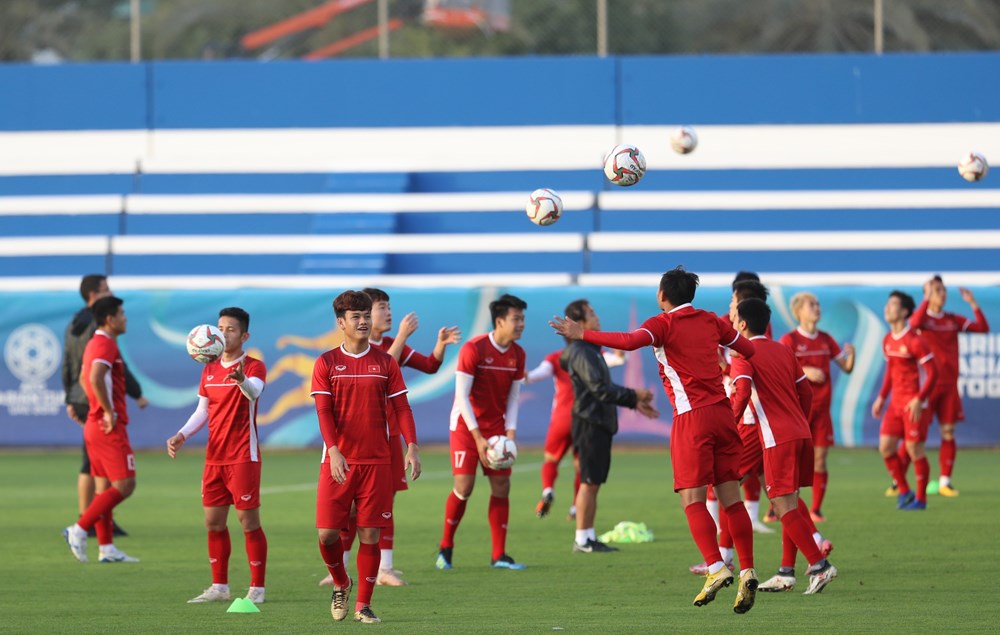 Trận đấu giữa Việt Nam và Jordan sẽ diễn ra vào lúc 18 giờ tại sân Al Maktoum (Dubai, UAE). (Ảnh: Hoàng Linh/TTXVN)