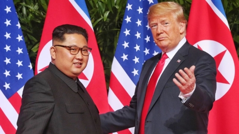 Nhà lãnh đạo Triều Tiên Kim Jong-un (trái) và Tổng thống Mỹ Donald Trump. Ảnh: The Australia