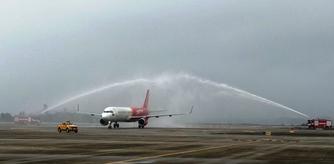 Vietjet Air inaugurates HCM City-Van Don route on January 20. (Photo: VNA)