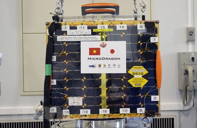 MicroDragon satellite before launch (Source: VNA)  