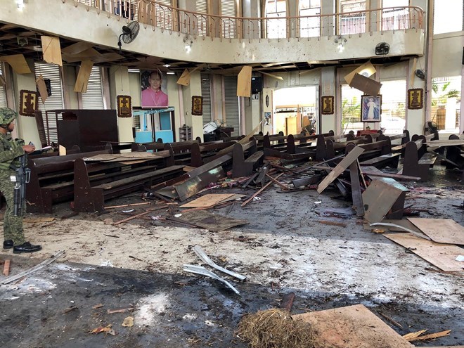 Inside the cathedral (Source: Xinhua)