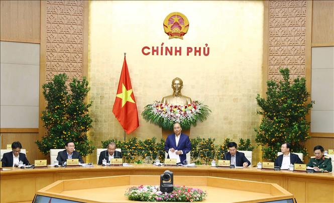 Sáng 31-1-2019, tại trụ sở Chính phủ, Thủ tướng Nguyễn Xuân Phúc chủ trì phiên họp Chính phủ thường kỳ tháng 1 năm 2019. Ảnh: Thống Nhất/TTXVN