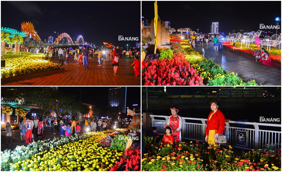 Bach Dang Street and the eastern and western ends of the Rong (Dragon) Bridge are very attractive to both locals and visitors.