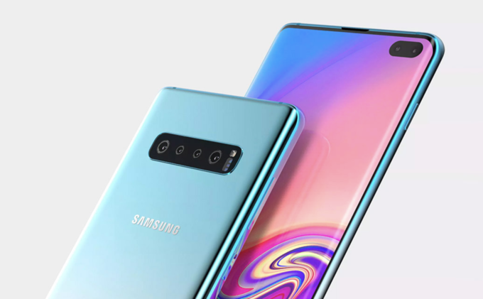  Samsung Galaxy S10   Bộ ba S10 là những smartphone cao cấp đầu tiên xuất hiện sau Tết. Không chờ tới MWC 2019, Samsung sẽ tổ chức trước sự kiện riêng tại Mỹ ngày 20/2 để công bố sản phẩn. Galaxy S10 hứa hẹn có nhiều khác biệt khi có thể xuất hiện cùng lúc 3 phiên bản với 3 cỡ màn hình. Máy có thiết kế đục lỗ cho camera trước còn hệ thống camera chính phía sau được trang bị tới 4 ống kính.