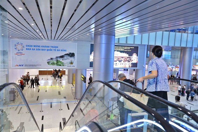 A new terminal was opened at Da Nang international Airport to host the increasing number of tourists visiting the city. 