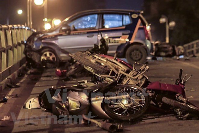 The scene of a traffic accident (Source: VNA)