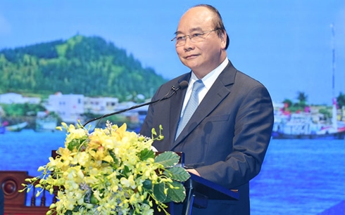Thủ tướng Nguyễn Xuân Phúc phát biểu tại hội nghị.