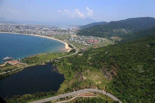 A bird’s eye view of the Son Tra Nature Reserve in Da Nang (Photo: VNA)