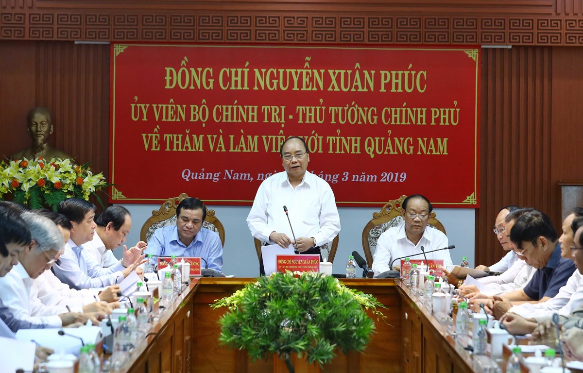 Thủ tướng: Quảng Nam phải tăng quy mô kinh tế gấp 2 lần sau 5 năm