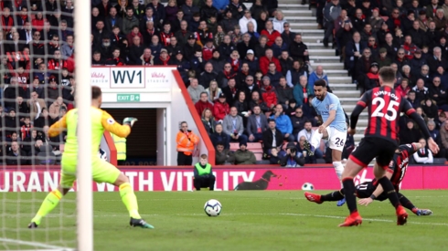 Mahrez ghi bàn duy nhất giúp Man City có chiến thắng. (Ảnh: Premier League). 