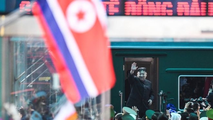 Chuyến thăm của ông Kim Jong-un là chuyến thăm chính thức Việt Nam đầu tiên của nhà lãnh đạo cấp cao nhất Triều Tiên trong vòng 60 năm qua. Ảnh: Getty.
