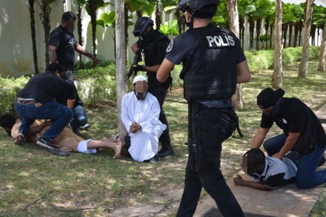 The militants were arrested in February 2019 in the latest round of anti-terror operations by Malaysian police's intelligence department (Photo: Malaysia's Special Branch's Counter Terrorism Division)