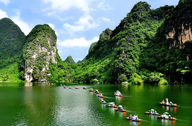 Trang An tourism site in Ninh Binh province. (Photo: trangandanhthang.vn)