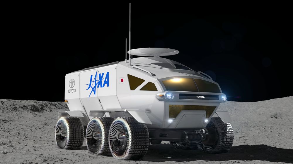 Đồ hoạ mẫu xe thám hiểm Mặt trăng không phát thải khí do Toyota chế tạo. Ảnh: JAXA/Toyota