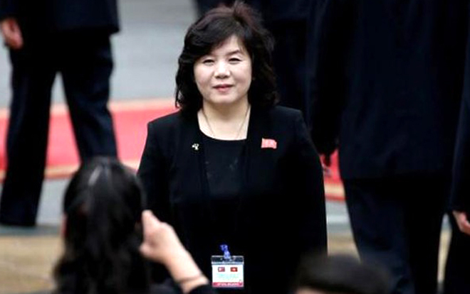 Thứ trưởng Bộ Ngoại giao Triều Tiên Choe Son-hui. (nguồn: baomoi.vn)