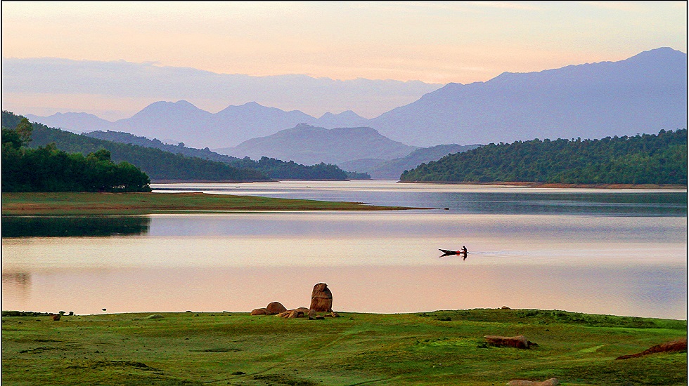 The Phu Ninh Lake in Quang Nam Province