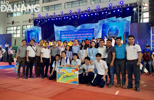 The Da Nang team competing at the National Science and Technology Contest 2019