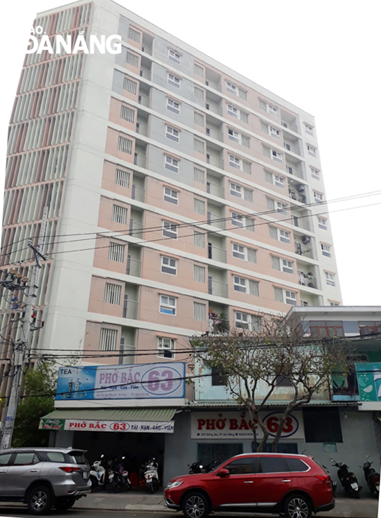 Trung tâm Quản lý và Khai thác nhà Đà Nẵng chuẩn bị 30 căn hộ tại chung cư 201 Đống Đa để di dời các hộ dân ra khỏi các khu tập thể xuống cấp.  		                  Ảnh: TRIỆU TÙNG