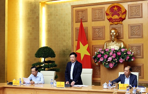 Phó Thủ tướng, Bộ trưởng Ngoại giao Phạm Bình Minh - Chủ tịch Ủy ban Quốc gia ASEAN 2020 chủ trì Phiên họp - Ảnh: VGP