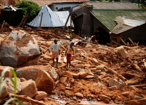 Bãi Idai gây thiệt hại nặng nề ở Mozambique.