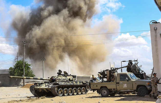 Libya: Đụng độ lớn nổ ra ở ngoại ô phía Nam thủ đô Tripoli
