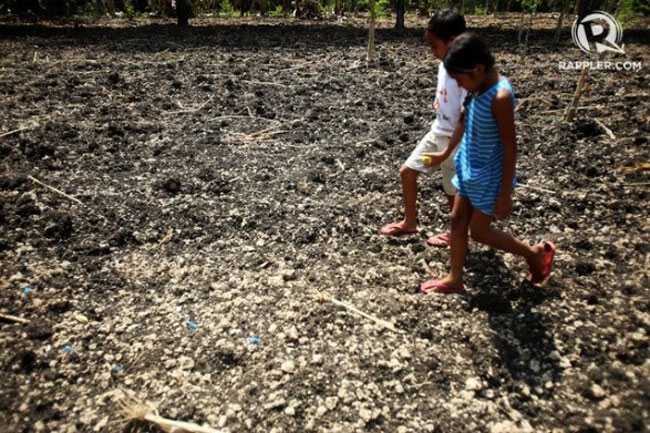 Ảnh hưởng của El Nino tác động lên đất nông nghiệp ở Philippines.