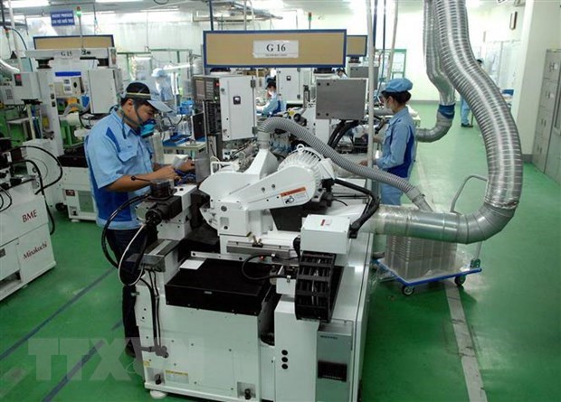 A production line manufacturing electronic devices (Illustrative photo: VNA)