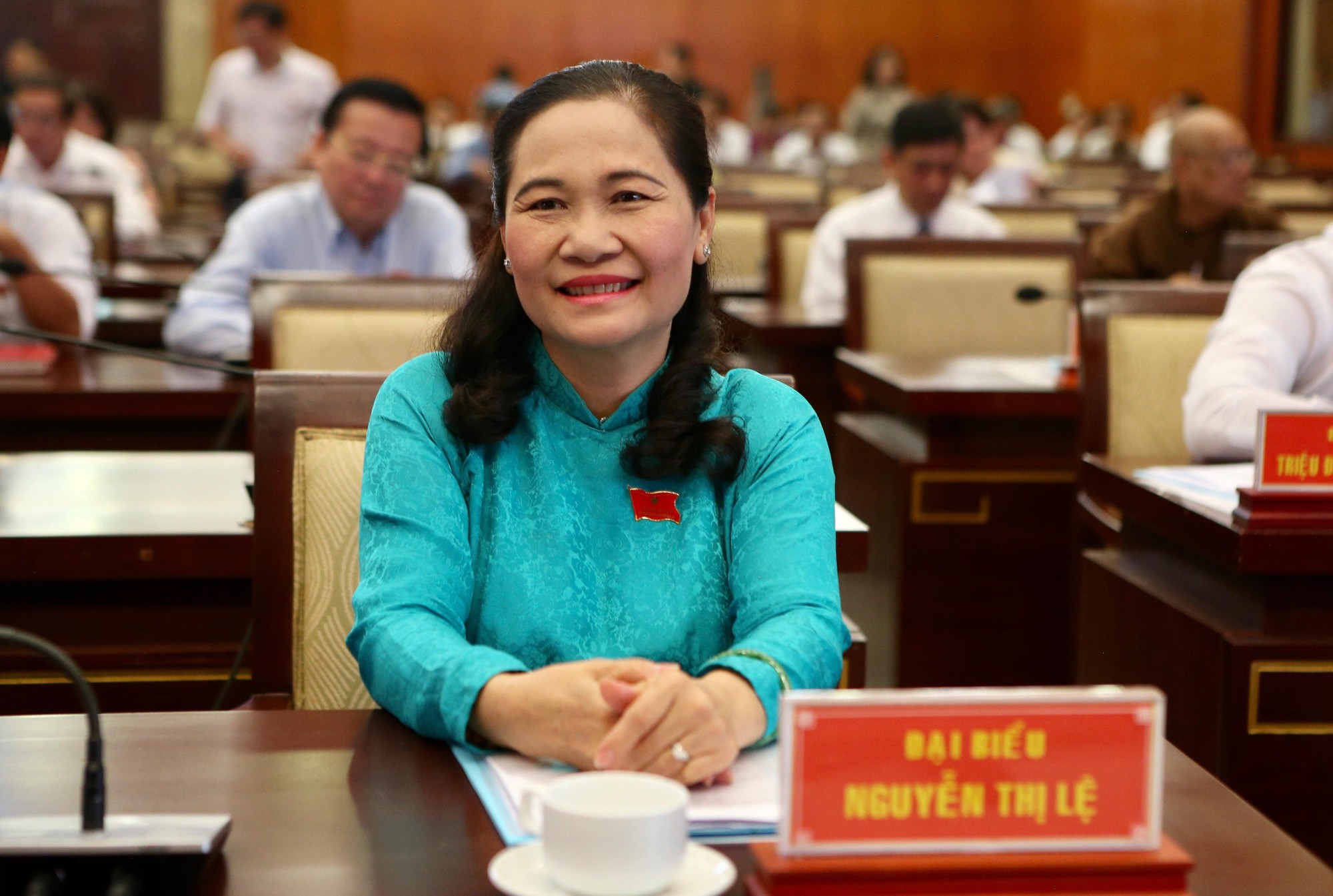 Bà Nguyễn Thị Lệ, Phó Bí thư Thành ủy TP HCM, Trưởng Ban Tổ chức Thành ủy, được bầu làm Chủ tịch HĐND TP vào chiều 8-4