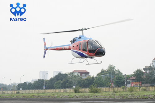FastGo will launch the first helicopter ride-hailing services - FastSky in the country by the end of this month 