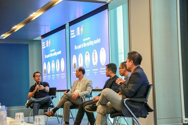 The Vietnam Internet Ecosystem Forum in Singapore on April 13 discussed the development of the Vietnamese internet economy. (Photo courtesy of the VNG)