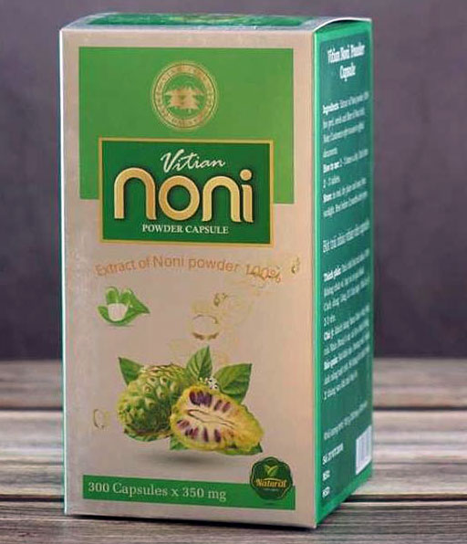 Viên bột trái nhàu Noni được giới thiệu trên thị trường